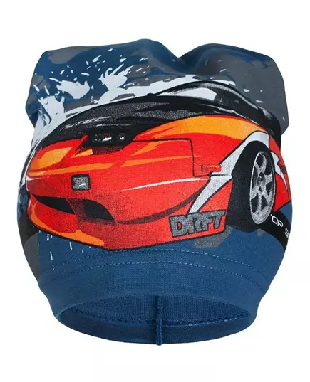 Gebreide muts - Racingauto - 100% katoen - Maat 104 (3-4 jaar)