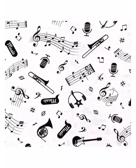 Babybroek - Muziekthema - 100% Katoen - Drukknopen - Maat 56 (0-3 maanden)