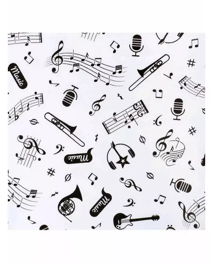 Babyvestje - 100% Katoen - 62 (3-6 maanden) - Muzikale Print