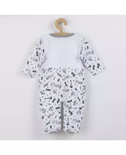 Jumpsuit - Muziekthema - Lange mouwen - 100% katoen - Maat 74 (6-9 maanden)