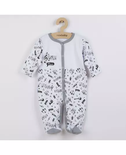 Baby Clothing - Baby cotton jumpsuit - Music thema - Maat 80 (9-12 maanden)