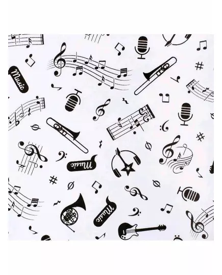 Baby Clothing - Baby cotton jumpsuit - Music thema - Maat 80 (9-12 maanden)