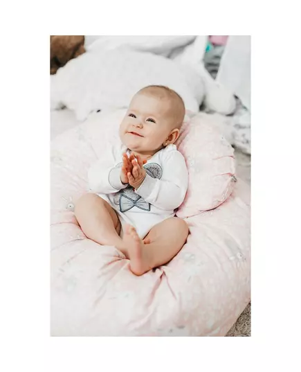 Romper - Lange mouwen - 3D teddybeer applicatie - Luxe katoen