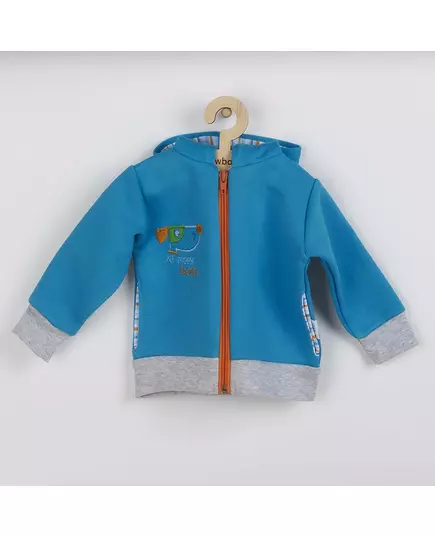 2-delige set - turquoise - maat 56 (0-3 maanden) - sweatshirt met rits