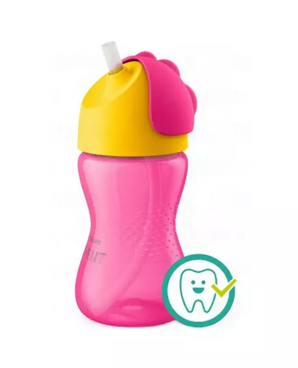Philips Avent drinkbeker met rietje - 300 ml - Roze - Vanaf 12 maanden