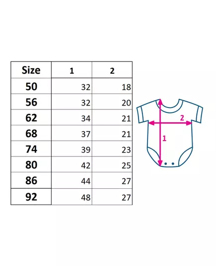 baby body - korte mouwen - maat 86 (12-18 maanden) - 100% katoen