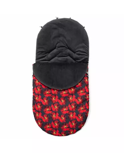 Winter voetenzak rood - fleece & antiallergisch