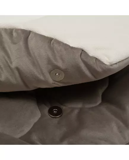 Voetenzak Bruin-Ecru Velvet voor Buggy - Universeel