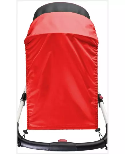 Basic zonnescherm voor kinderwagen rood – verstelbare bescherming tegen zon en wind