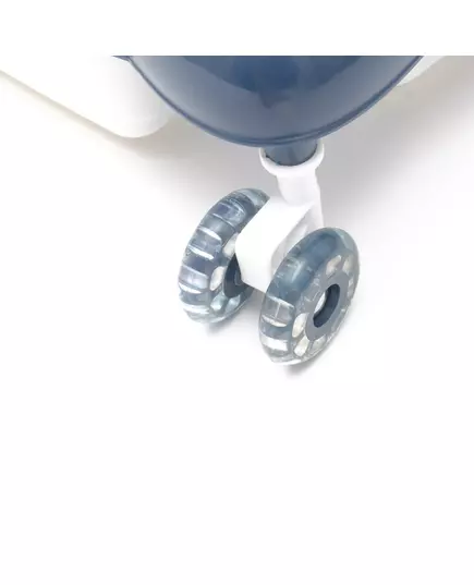 Looptrainer Donkerblauw – Met Geluid, Licht en Siliconen Wielen – 6+ maanden