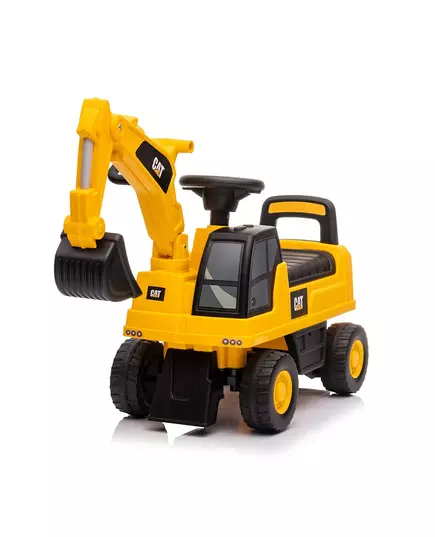 Caterpillar Loopauto Geel – Loopwagen met Graafarm – Stoere Kinderauto