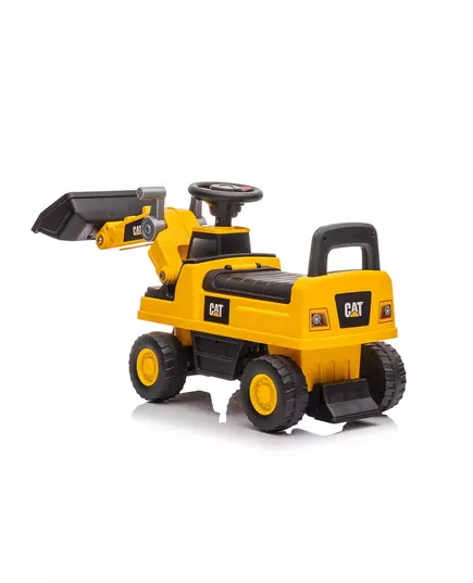 Caterpillar Loopauto Geel – Loopwagen met Geluid en Opbergruimte