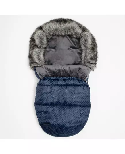 Blauwe winter voetenzak met fleece en rits, universeel