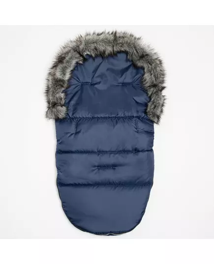 Blauwe winter voetenzak met fleece en rits, universeel
