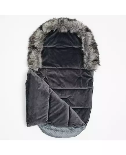 Universele grijze fleece voetenzak voor buggy