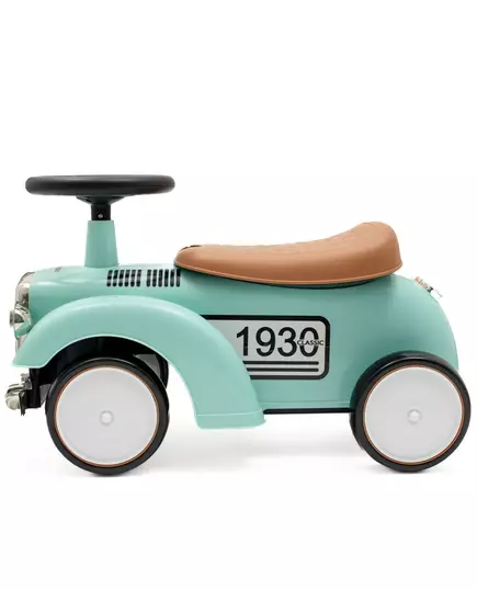 Retro Loopauto Mint – Loopwagen met Geluid en Opbergruimte