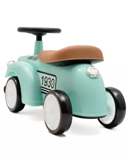 Retro Loopauto Mint – Loopwagen met Geluid en Opbergruimte