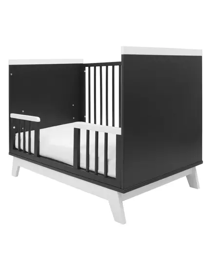 Ledikant MARCUS - 120 x 60 cm - Grafiet/Wit - Met Sofafunctie