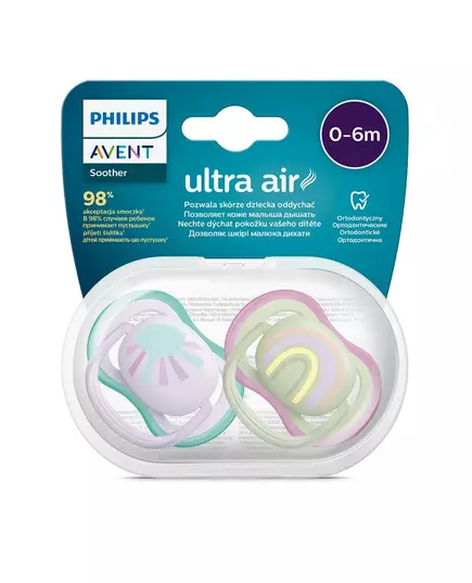 Philips Avent fopspenen Ultra Air - 0-6 maanden - Meisje