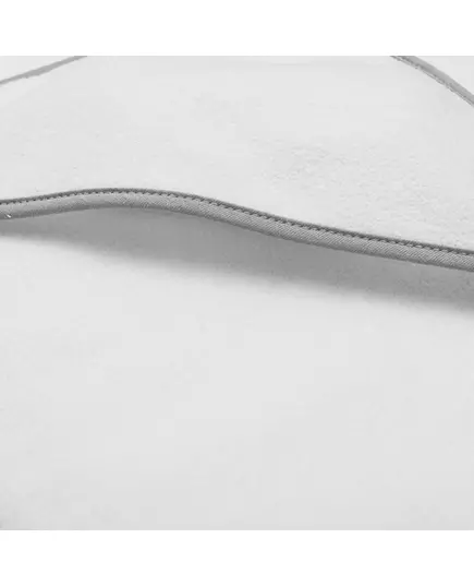 BASIC baby badcape met capuchon 100x100 cm wit-grijs – zacht en absorberend