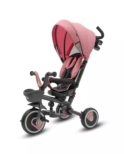 5-in-1 RELAX Driewieler Roze – Verstelbaar, Duwstang en 360° Draaiend Zitje