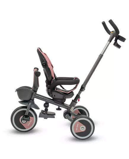 5-in-1 RELAX Driewieler Roze – Verstelbaar, Duwstang en 360° Draaiend Zitje
