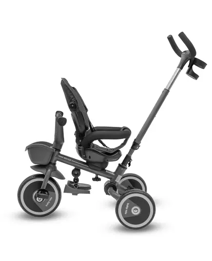 5-in-1 RELAX Driewieler Grijs – Verstelbaar, 360° Draaibaar Zitje en Duwstang