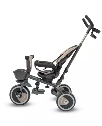 5-in-1 RELAX Driewieler Beige – Verstelbaar, 360° Draaibaar Zitje en Duwstang