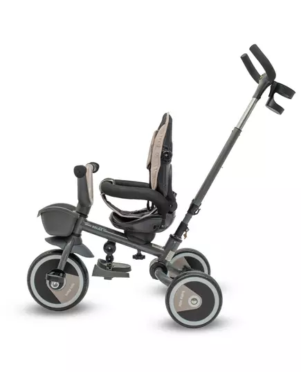 5-in-1 RELAX Driewieler Beige – Verstelbaar, 360° Draaibaar Zitje en Duwstang