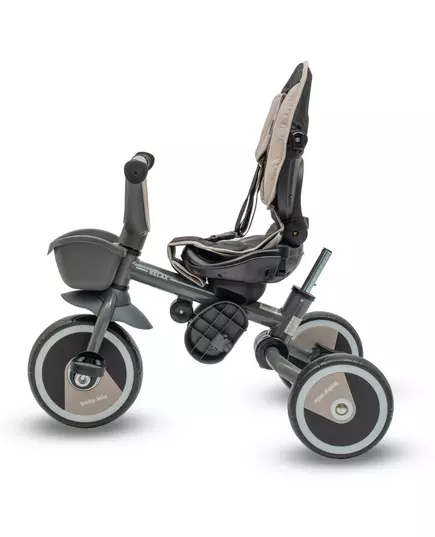 5-in-1 RELAX Driewieler Beige – Verstelbaar, 360° Draaibaar Zitje en Duwstang