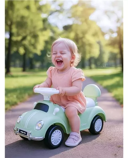 Kiddo Cruiser mint loopauto – Retro design met LED-licht en melodieën