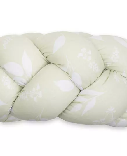 Gevlochten Bedomranding - Leaves Design - Ledikant Bumper