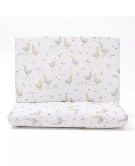 Beddengoedset Baby - Gansjes - Zonder Vulling - Dekbedovertrek 90 x 120 cm