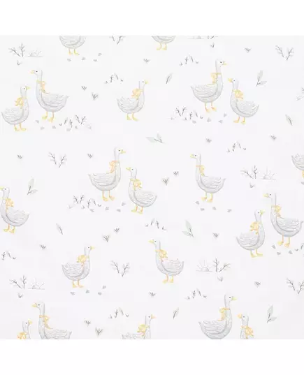 Beddengoedset Baby - Gansjes - Zonder Vulling - Dekbedovertrek 90 x 120 cm
