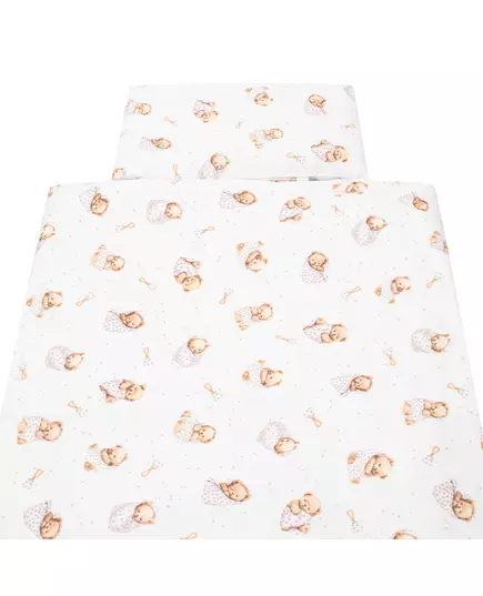 Beddengoedset Baby - Sweet Teddy Bear Roze - Zonder Vulling