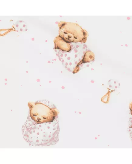 Beddengoedset Baby - Sweet Teddy Bear Roze - Zonder Vulling