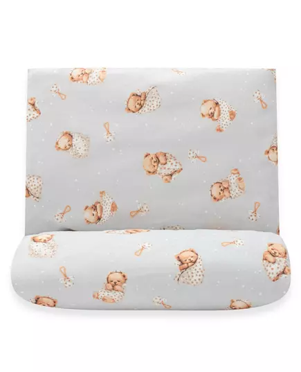 Beddengoedset Baby - Sweet Teddy Bear Grijs - Zonder Vulling