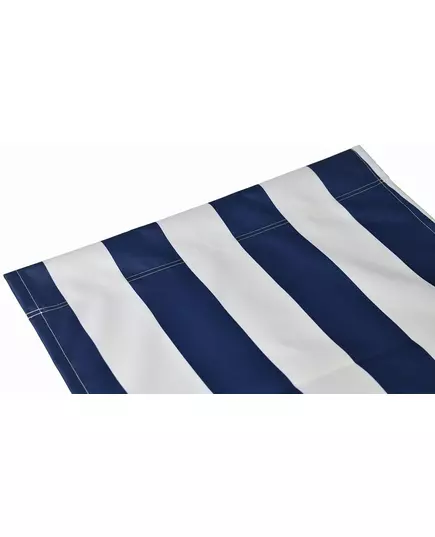 Beukenhouten Tuin- en Strandstoel blauw-wit – inklapbaar en comfortabel