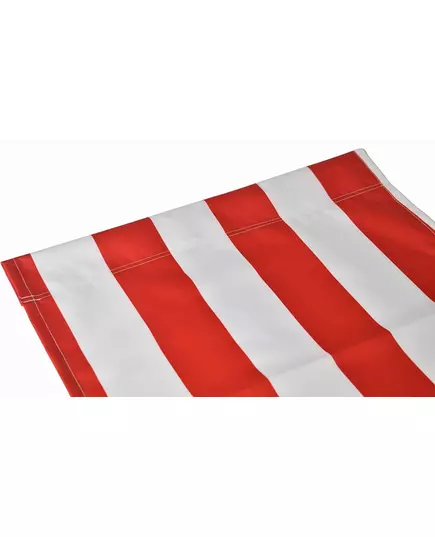 Beukenhouten Tuin- en Strandstoel rood-wit – inklapbaar en comfortabel