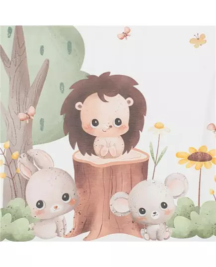 Aankleedkussen - 70x47cm - Waterproof - Forest Animals Design