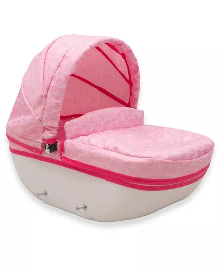 Poppenwagen - COMFORT Roze - Luxe Wiegwagen - Verstelbare Handgreep