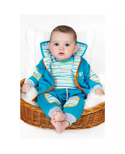 2-delige set - turquoise - maat 56 (0-3 maanden) - sweatshirt met rits