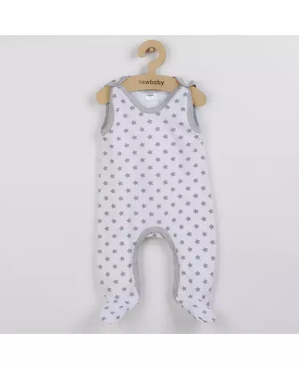 Baby romper - Grijze sterretjes - Voetjes - Maat 62 (3-6 maanden)