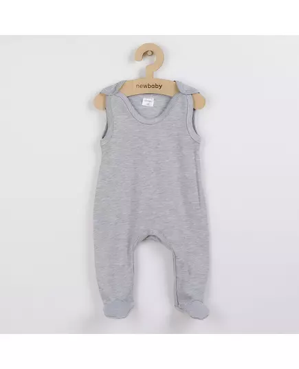 Baby pyjama - Mouwloos - Grijs - Fussie voetjes - 100% katoen