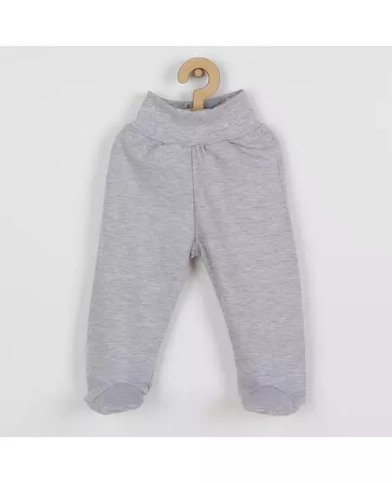 babykleding - baby onesies grijs - maat 80 (9-12m) - baby sokken met voetjes
