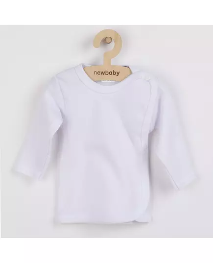 Babyshirt - Wit - Lange mouwen - Maat 50 - 100% katoen