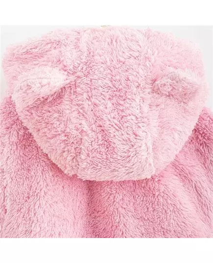 Jumpsuit - Teddybeer - Roze - Fleece - Maat 68 - Babyoutfit