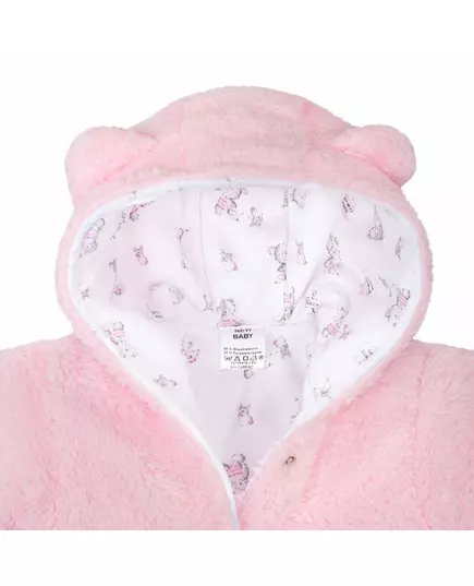 Jumpsuit - Teddybeer - Roze - Fleece - Maat 68 - Babyoutfit