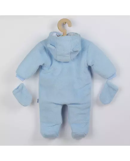 Jumpsuit - Lichtblauw - Maat 74 - Teddybeer - Warme fleece