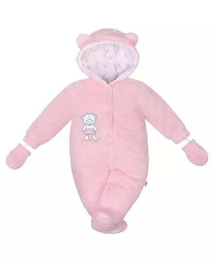Winter jumpsuit - Nice Bear - roze - maat 74 - 6-9 maanden